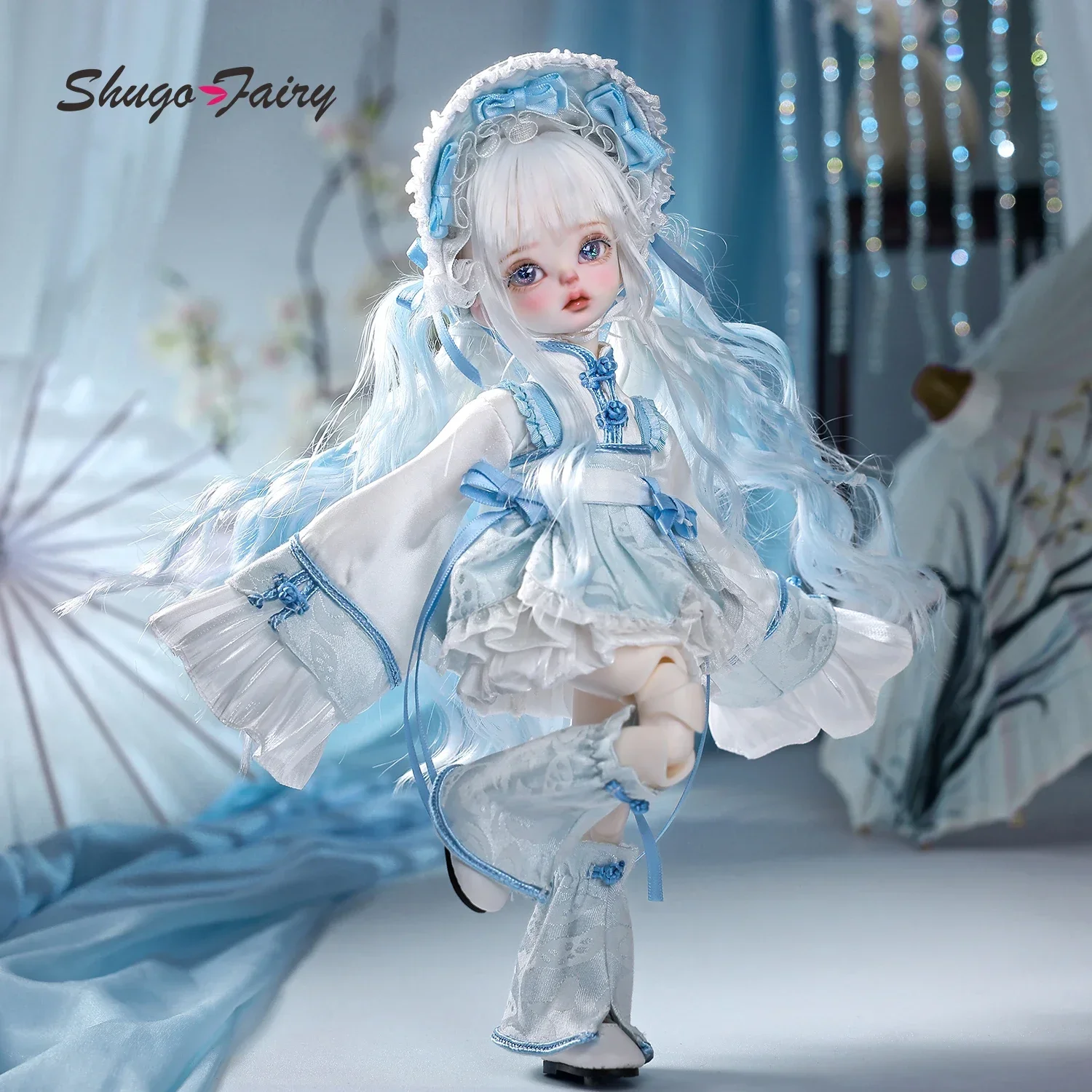 

Bjd Doll 1/6 Corey Blue Fullset B kunfu Anime Bjd Female Doll Body Chinese Girl ShugaFair Ball Jointed Dolls Figure