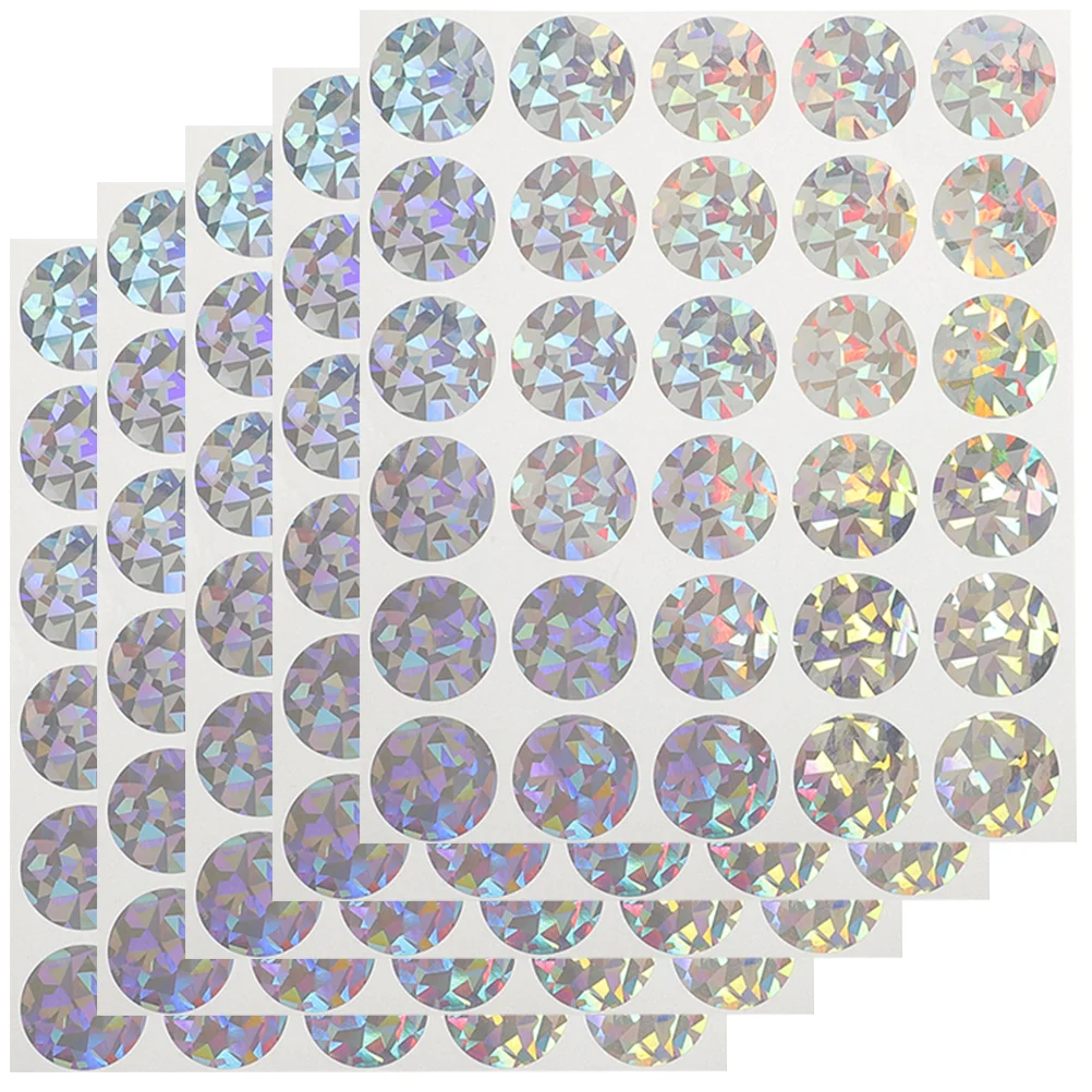 5 Sheets Scratch Card Stickers off Tickets Cards for Prizes Tag Labels Game Lottery Scratcher Tool Blank Party