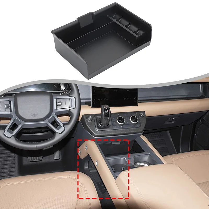 

Для Land Rover Defender 2025 + органайзер для центральной консоли, лоток для хранения 90 110 130, ящик для хранения центральной консоли