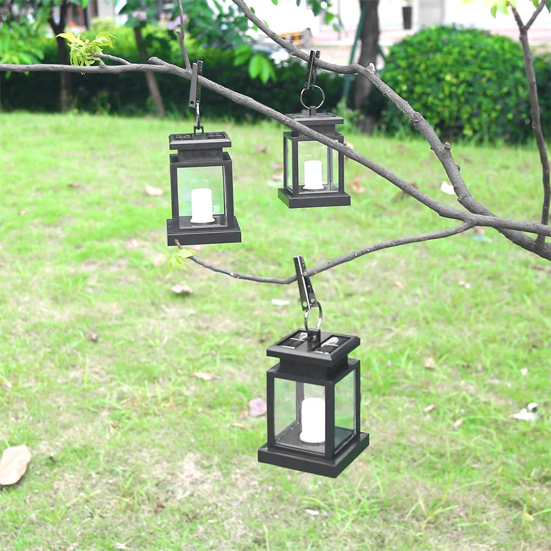 Lanternes LED Décoratives d'Extérieur, Panneaux Solaires, Lumière Chaude, pour Pelouse, Jardin, Arbre