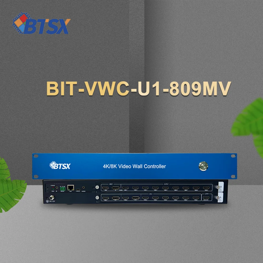 

Многоканальный процессор X 4K60 BIT-VWC-809MV, 8 входов, 9 выходов, с управлением CEC, для светодиодных видеостен и LED-экранов