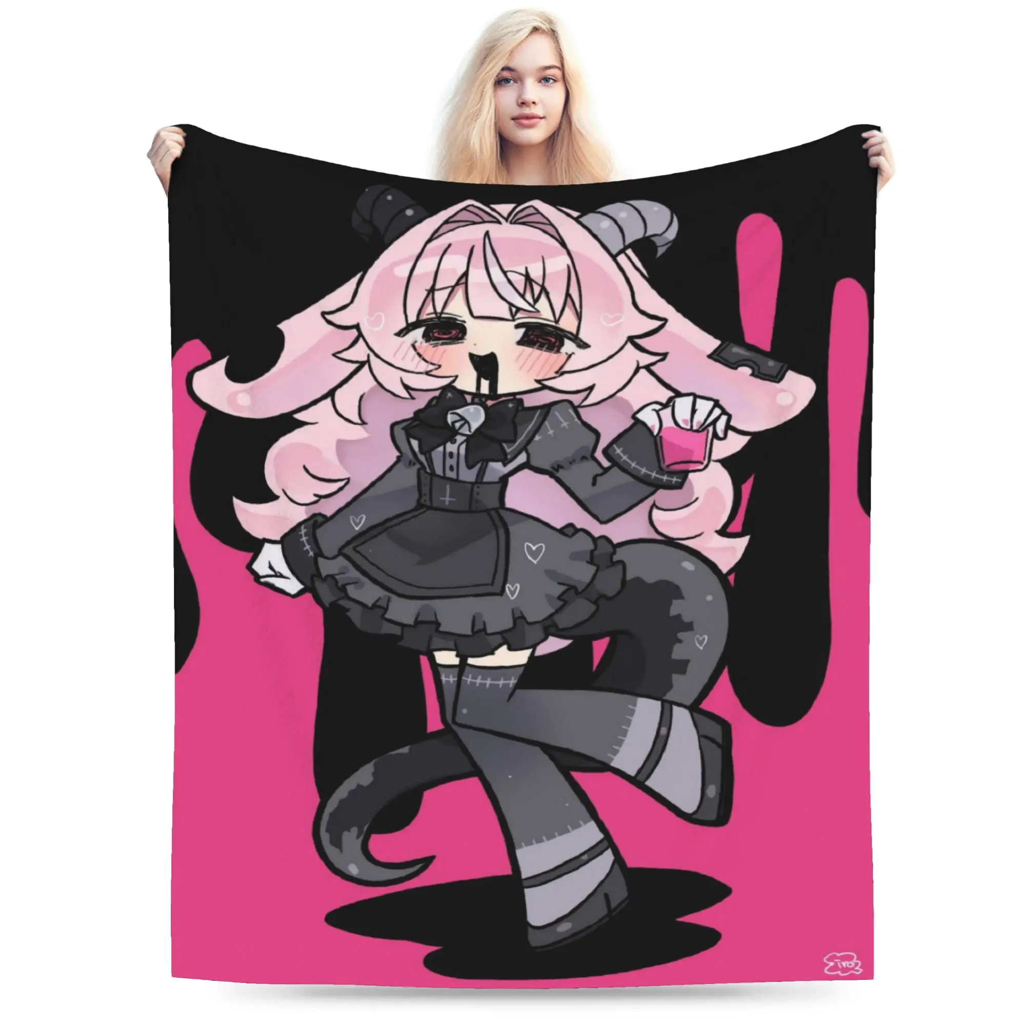 Femme Soule Flannel Blanket Drunken Goddess Reflux Super Warm Bedding Throws for Couch Bed Funny Bedspread Sofa Bed Cover