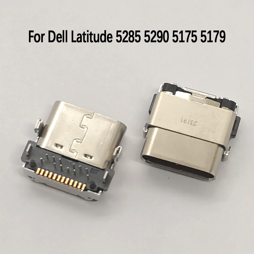 USB-C-Buchse 24-Pin DIP SMT Weiblich Typ-C DC-Stromanschluss Lade- und Datenanschluss für Dell Latitude 5285 5290 5175 5179 Laptop Tablet – Detail 1