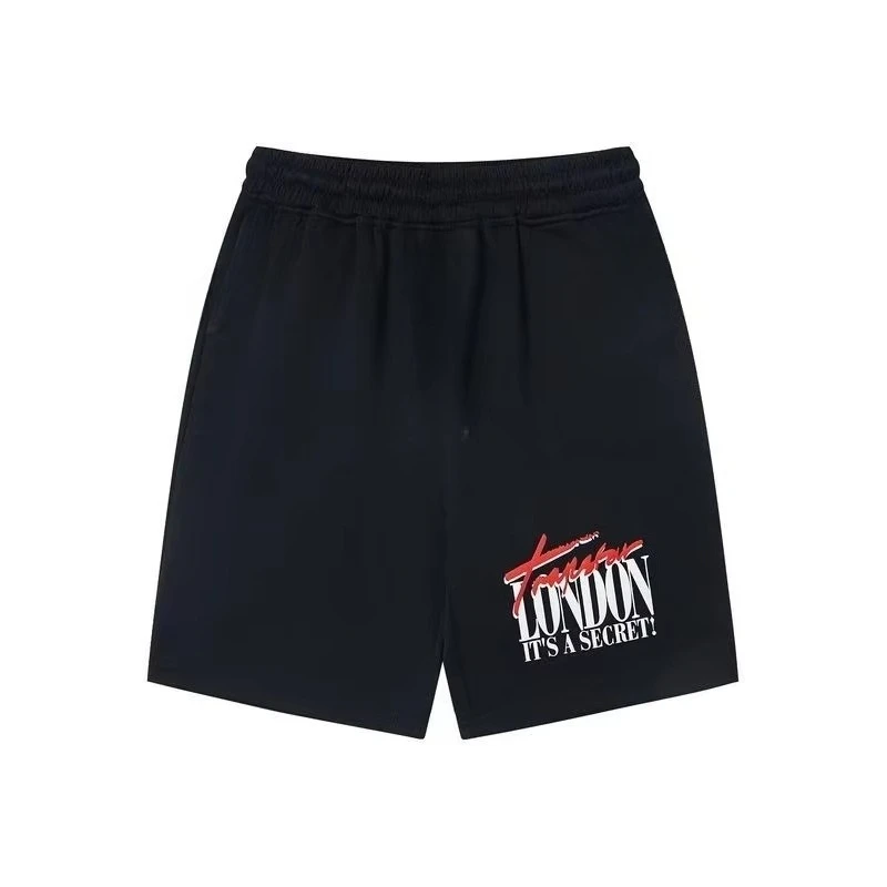 

American Trendy Brand Men's and Women's High Street Retro TRAP Letter LOGO Printed Pure Cotton Casual Shorts Gym Sports Shorts