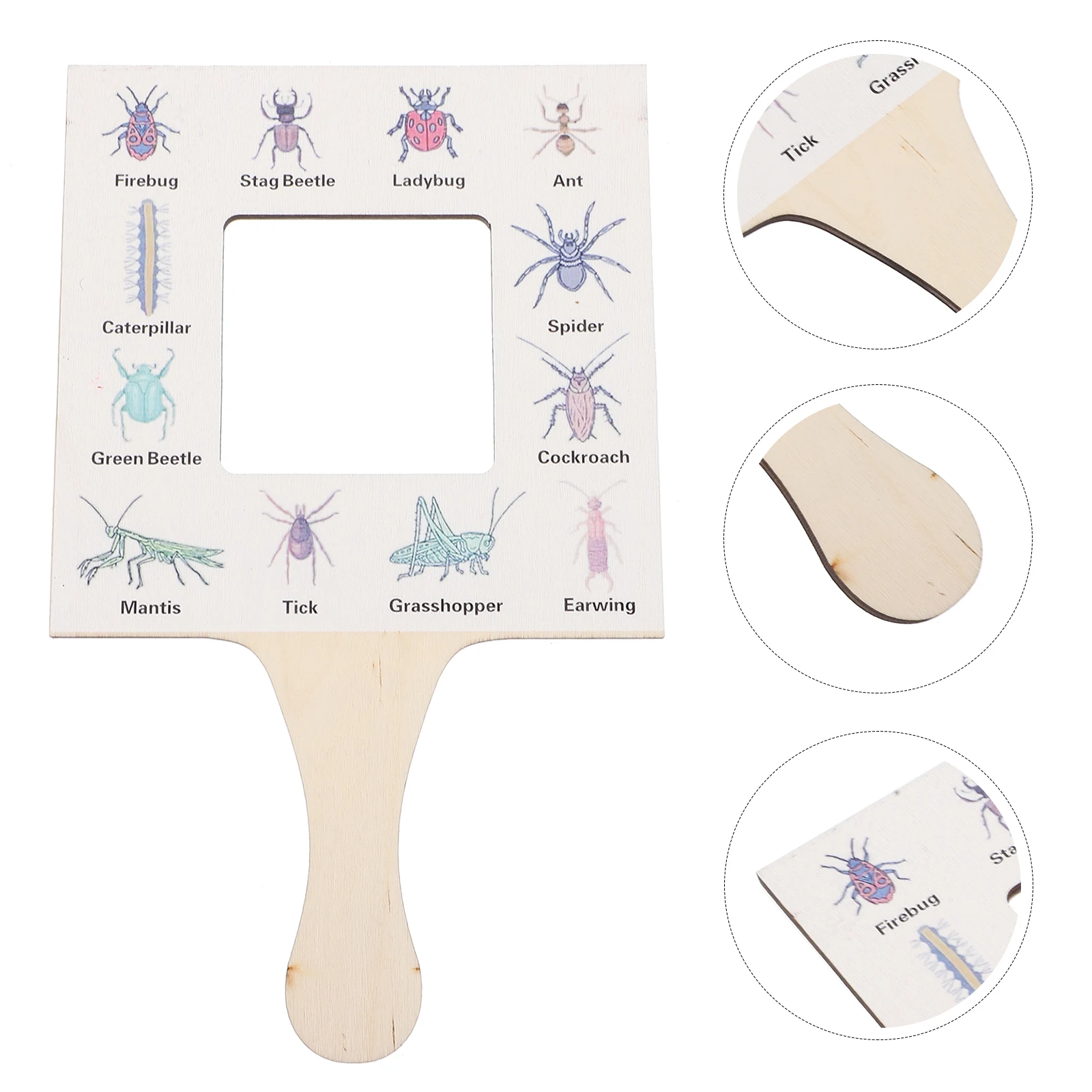 

Nature Guide Viewfinder Kids Camping Gear Outdoor Exploration Kit for Natural Observation Toy Wooden Insect Viewer Children