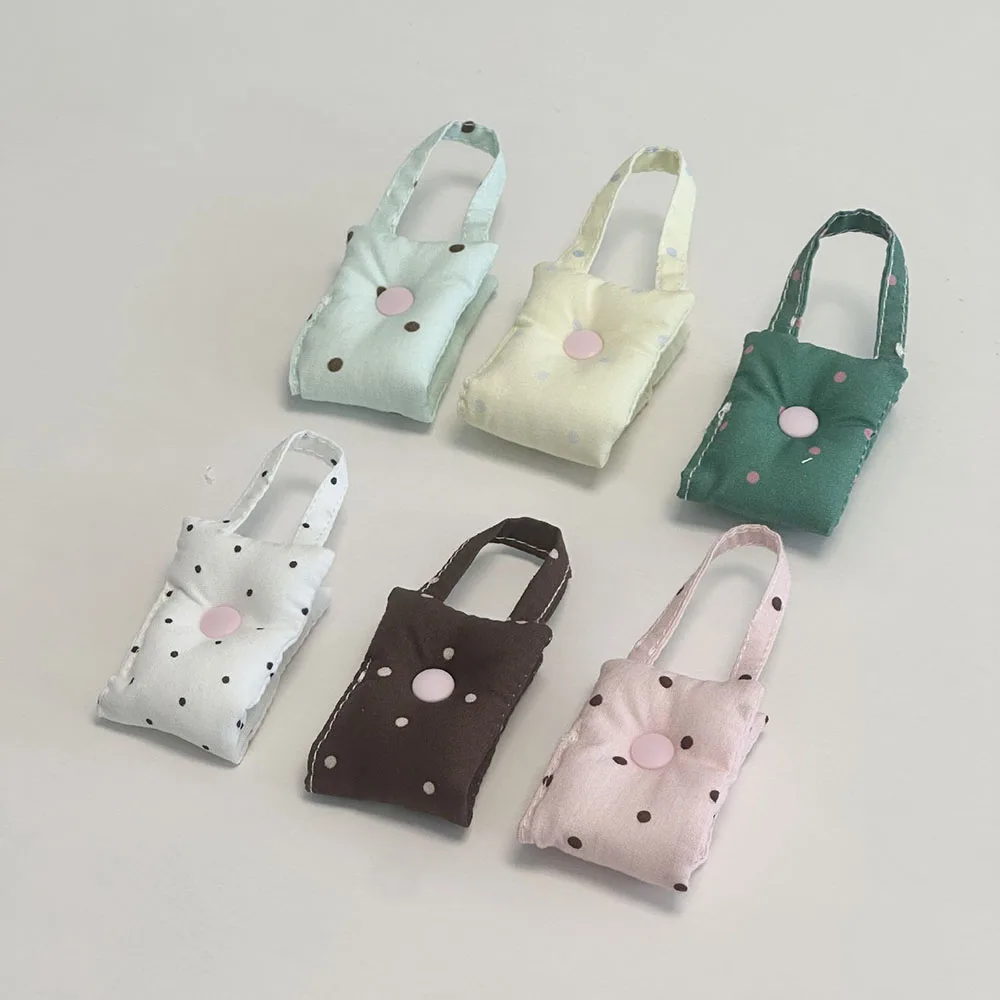 6Pcs Polka Dot Cord Organizer – Snap Button Portable Cable Storage Bag for Earphone & Charging Wires with Hooks