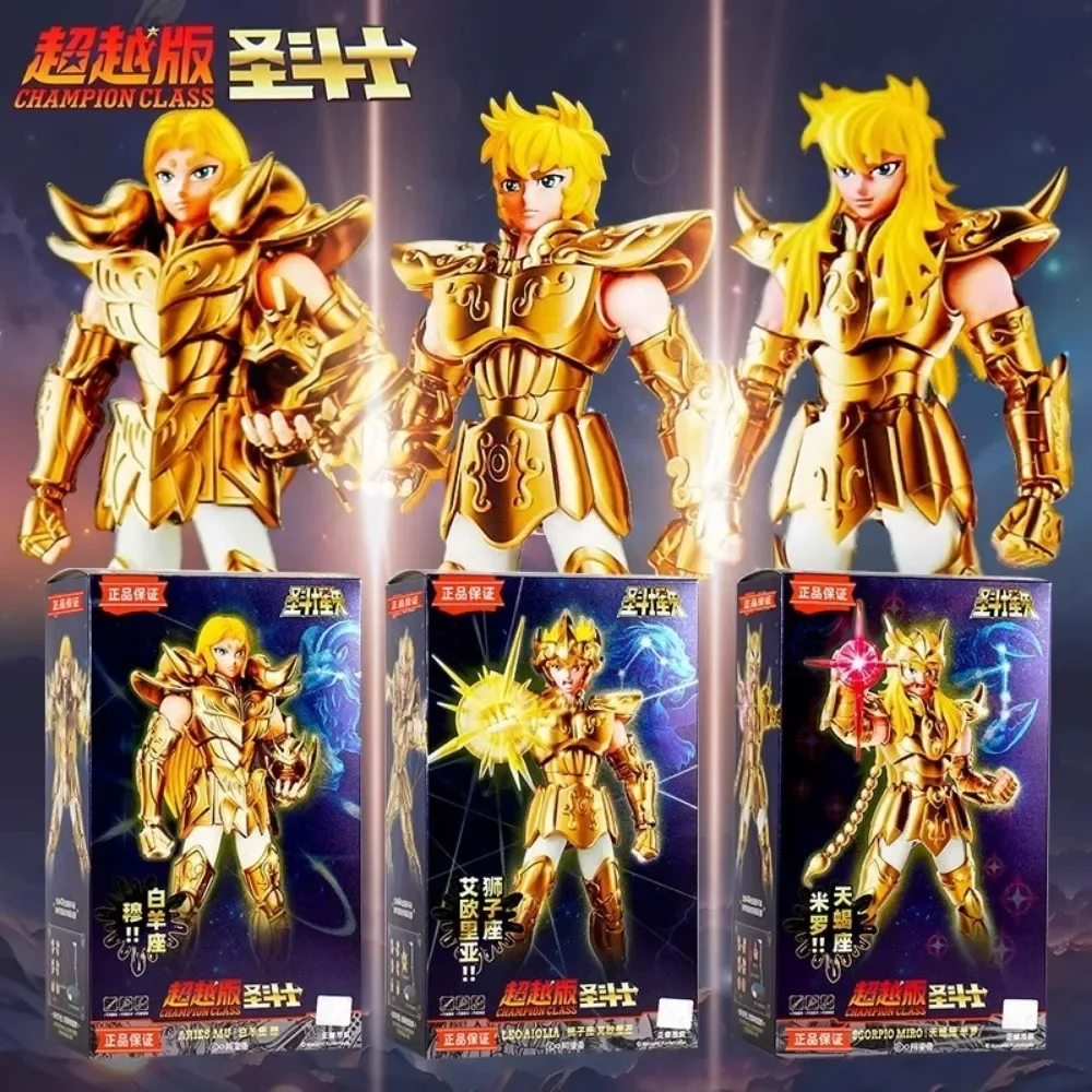 Blokees Saint Seiya Champion Class Aries Mu Action Figures Classic Anime Characters Joint Mobility Decorative Model Toys Gifts