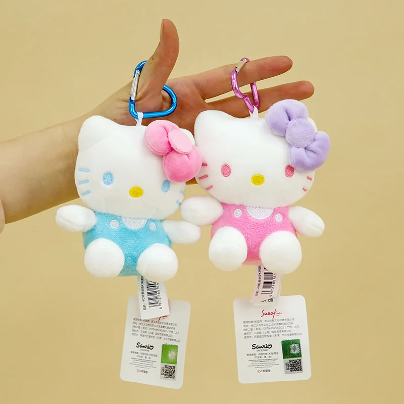

Genuine Sanrio Hello Kitty Cute Girl Keychain Car School Bag Pendant Plush Toys Keyring Plushier Birthday Thanksgiving Gift