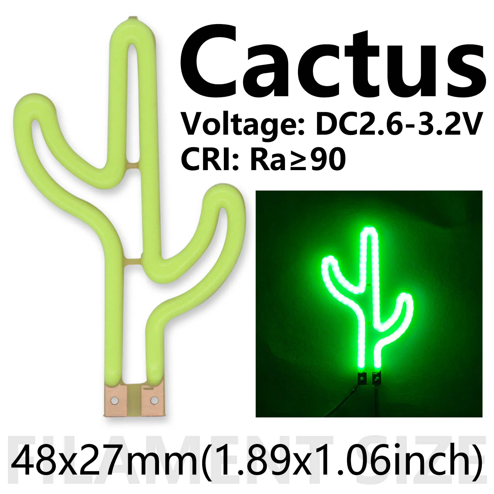 DC 3V LED Filament Rainbow Cactus Flower Cupid Arrow Creative DIY for Halloween Christmas Room Lighting Decoration Accessories