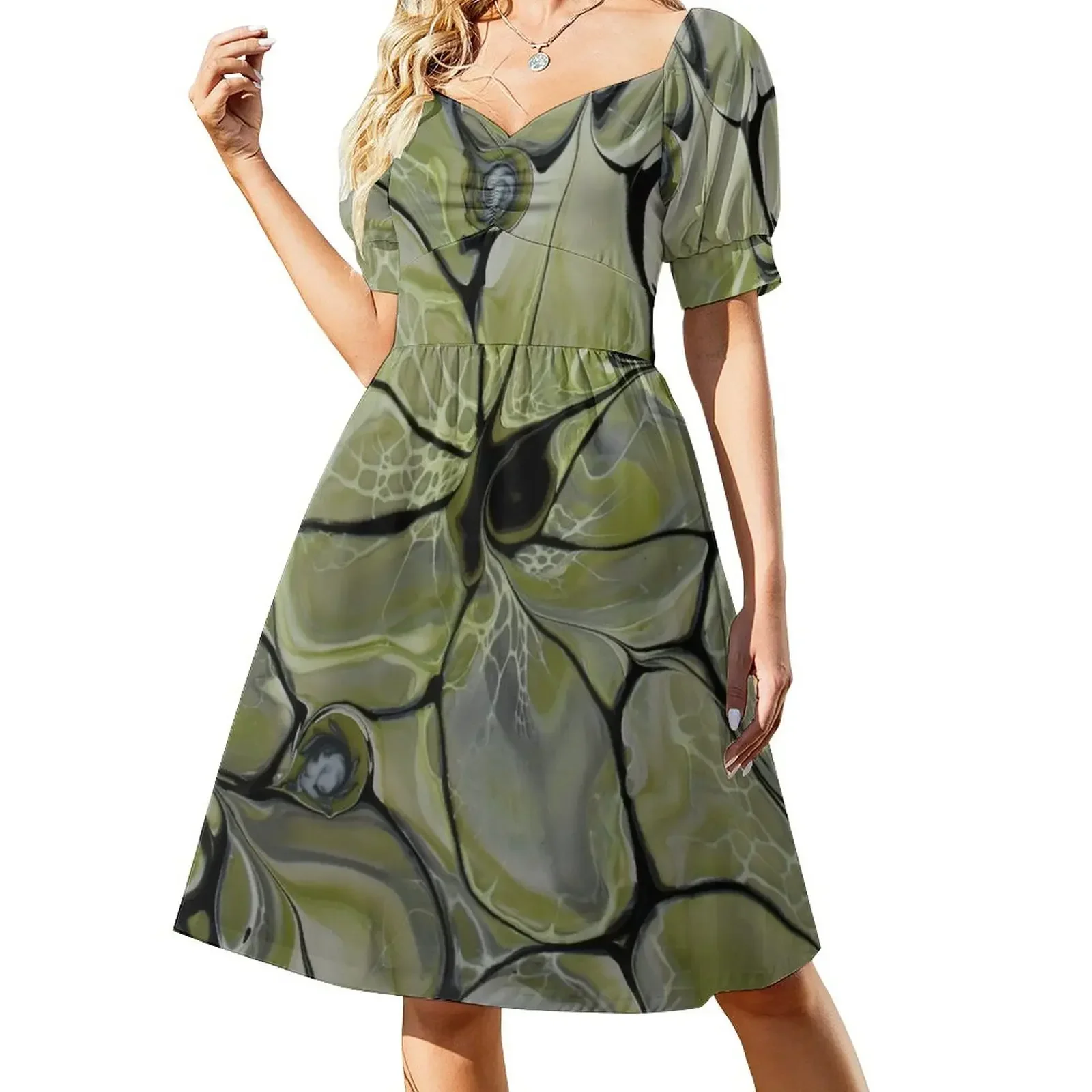 ?who loves olive tones Sleeveless Dress luxury women's party dress evening prom womens dress dresses