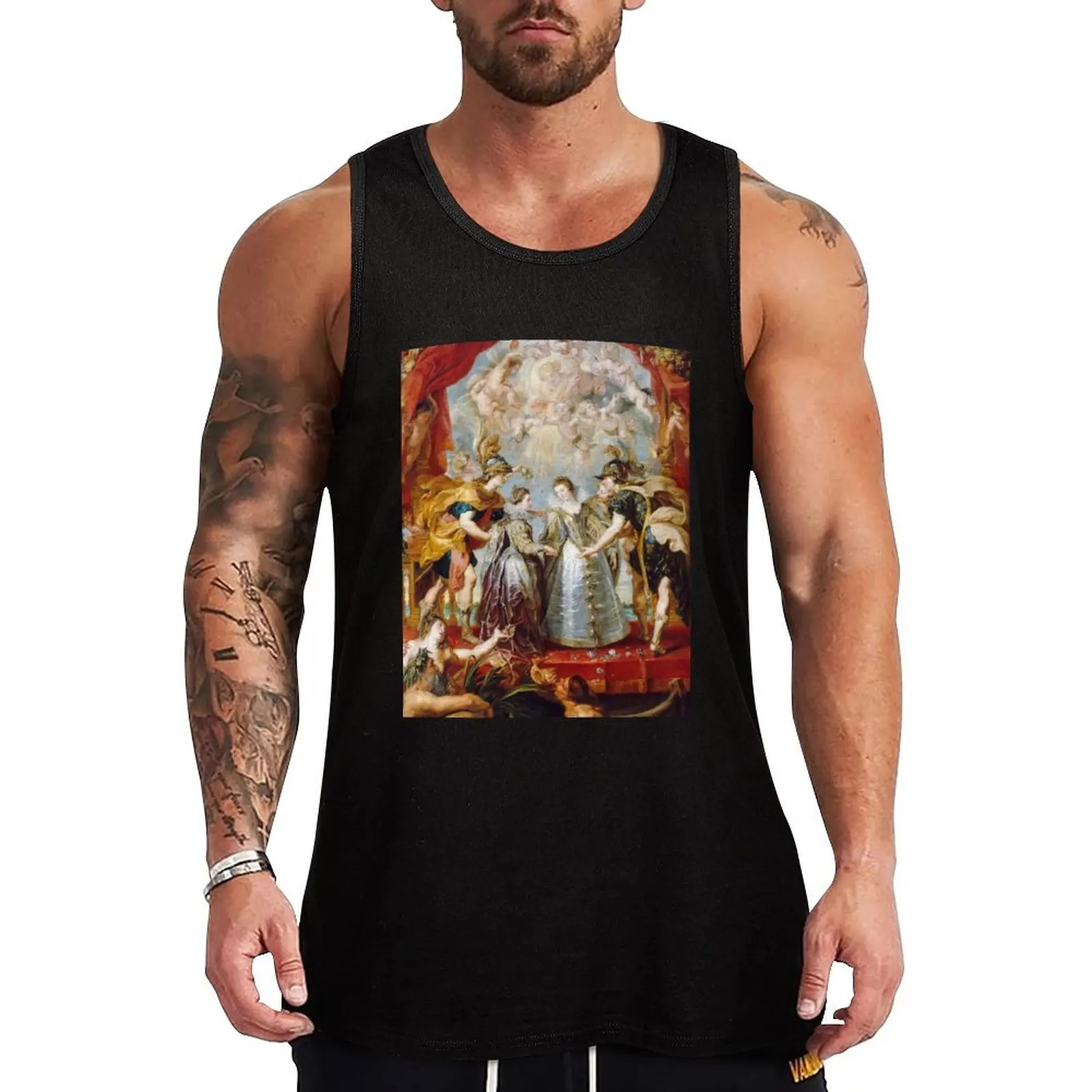 Anne of Austria and Elisabeth of France Tank Top Male clothes bodybuilding men