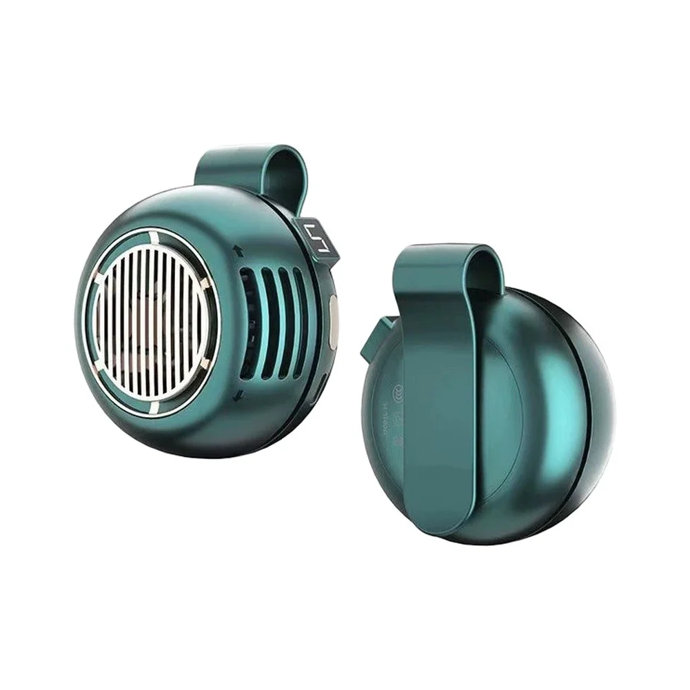 Usb Rechargeable Fan Bladeless Clip Fan For Summer Heat Relief Digital Display Screen Brushless Motor Technology