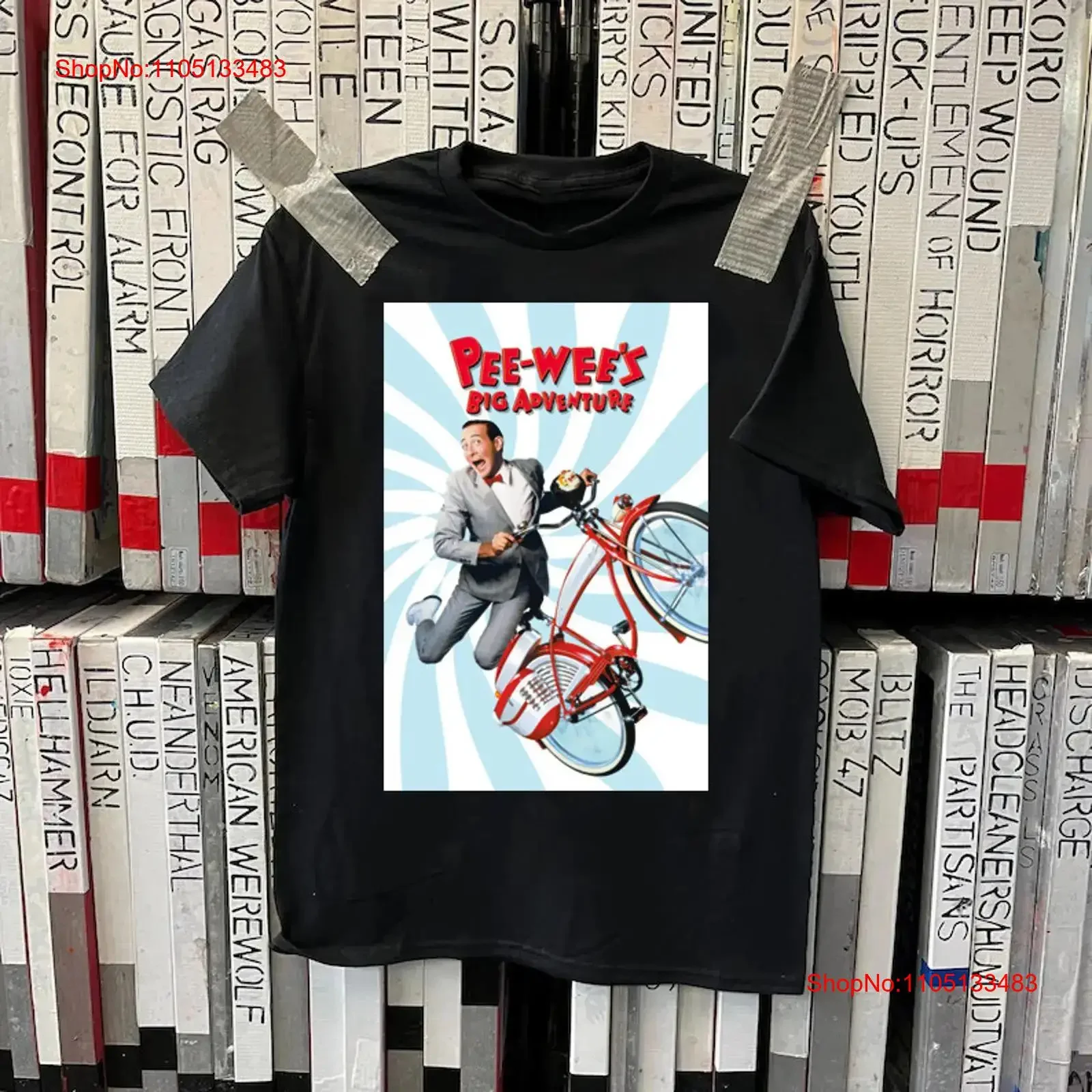 

Pee Wee Herman HOT NEW poster BLACK T shirt All sizes XB582 vintage Washed Comfortable Top For Everyday Wear Slightly