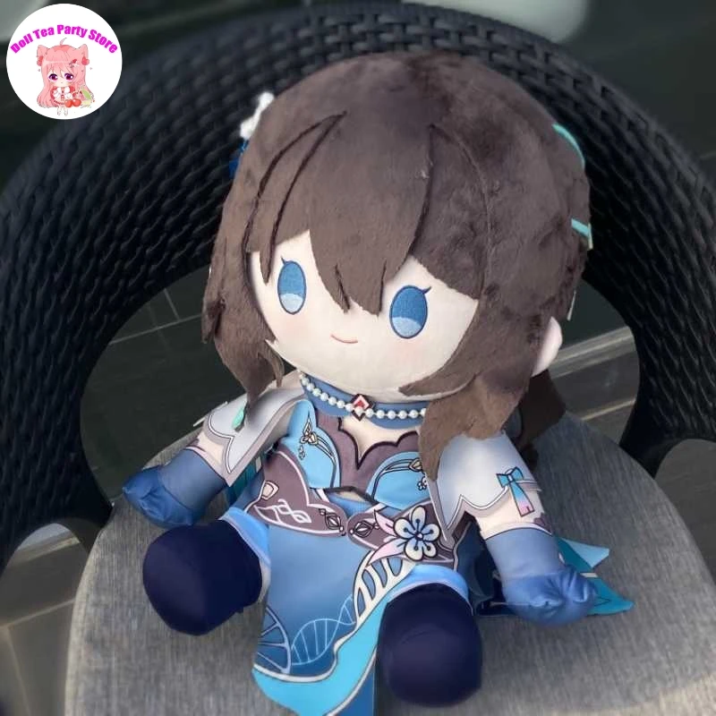

Game Honkai Impact 3 Ruan Mei Sitting Posture Plush Doll Cartoon Dress Up Cotton Stuffed Plushie Pillow Toy Gift