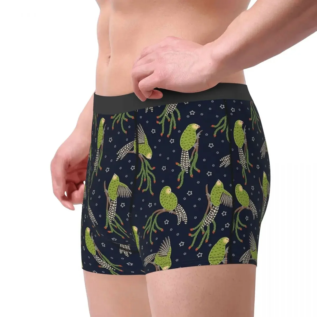 Kakapo Parrot Kaka Po Strigops Habroptila Bird Birds Rimu Underpants Homme Panties Men's Underwear Sexy Shorts Boxer Briefs