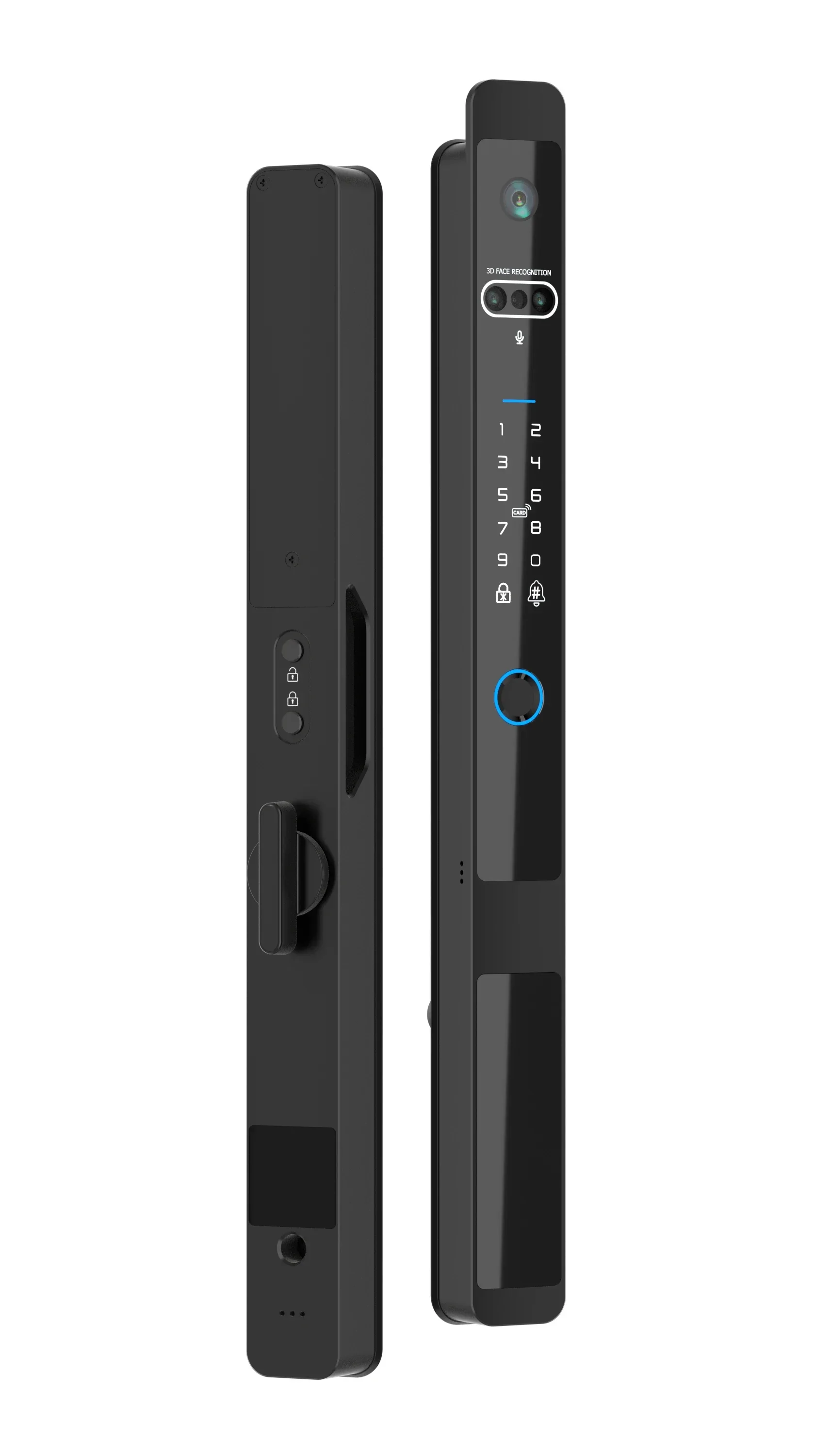 004 waterproof TUYA WIFI 3D face recognition smart door camera lock