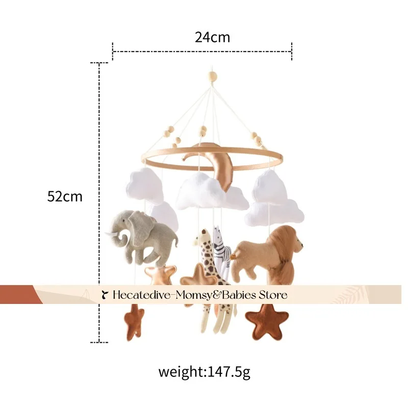 【Must Have】 Chocalhos e celulares para bebês Parque do Reino da Vida Selvagem ​   brinquedos educativos conjuntos para recém-nascidos mini decorações 0-12 meses coisas para bebês
