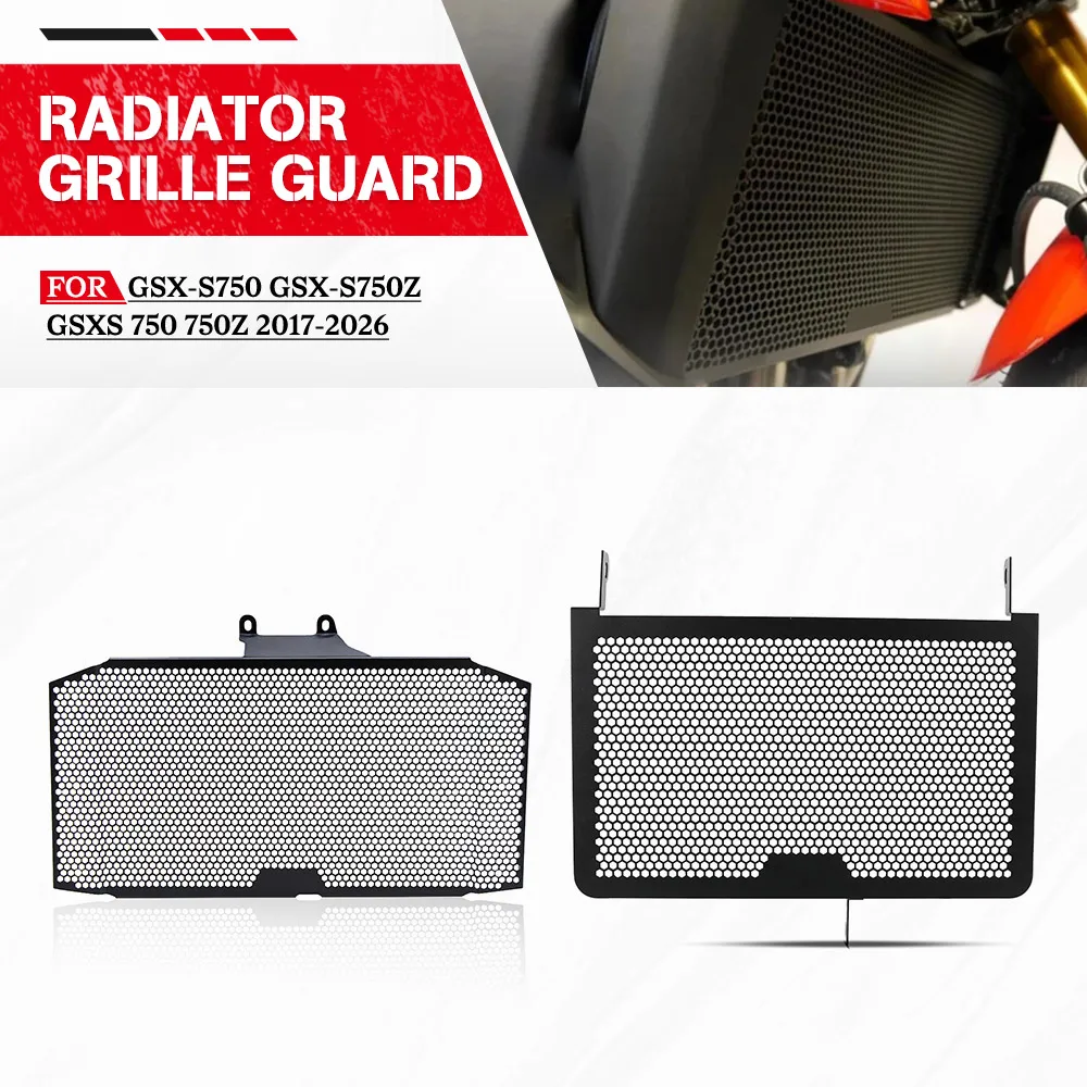 

For Suzuki GSX-S750 GSX-S750Z GSXS 750 750Z 2017-2026 Motorcycle Accessories Radiator Grille Guard Cover Protection GSR750 ABS