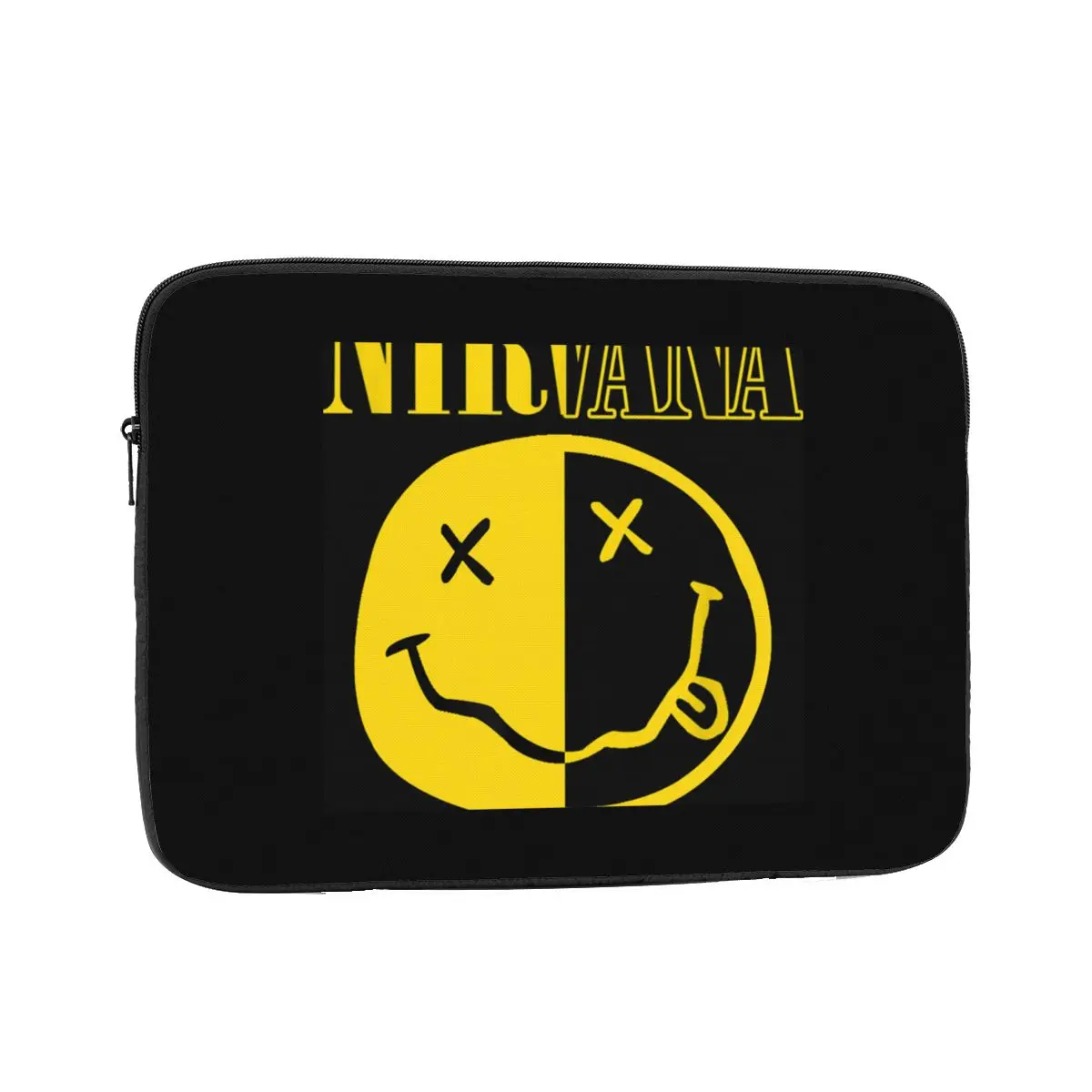Nirvanas One Sided Smile Classic Case Pouch 10 12 13 15 17 Inch Notebook Sleeve Cover Bag Tablet Shockproof Case Bag