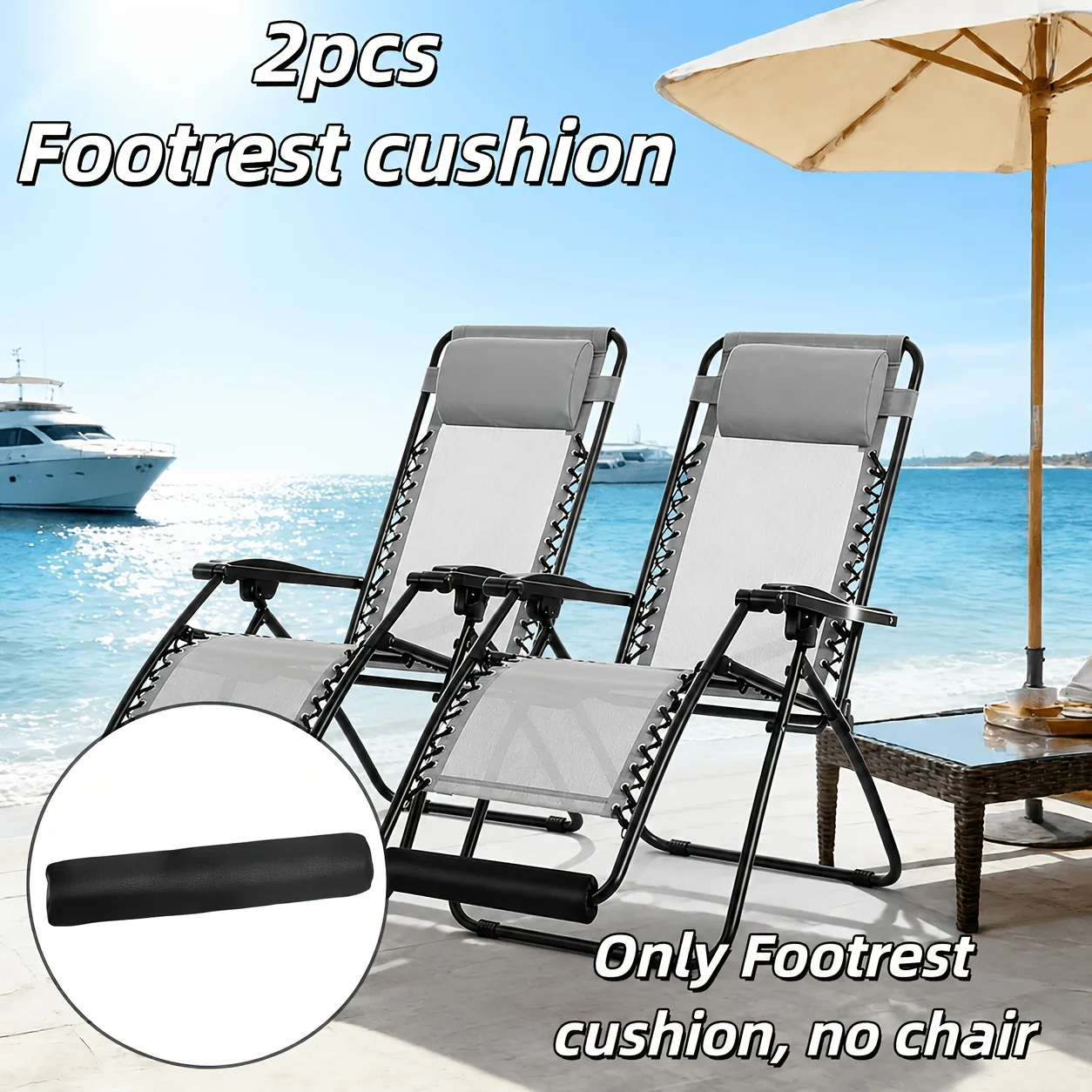 1pisece Heavy Duty Zero Gravity Chair Foot Pads, Ergonomic Anti-Slip Recliner Feet Caps，Thanksgiving Home Gift