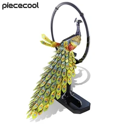 Piececool 3D Metal Puzzle Peacock Assembly Model Kits DIY Set Valentine's Day Birthday Gifts for Teens Toys