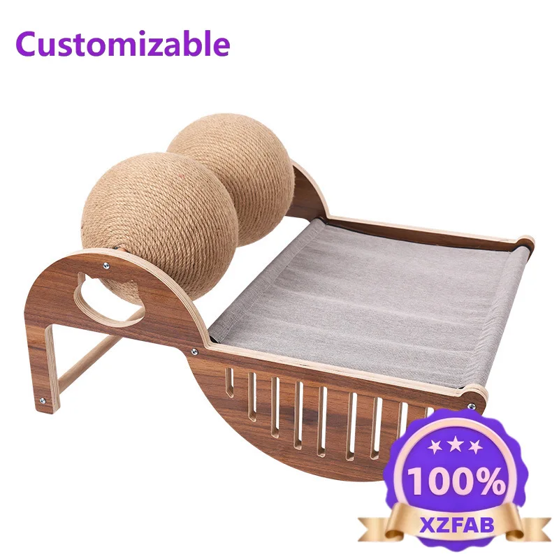 Factory Direct 2026 Cat climbing frame cat tree nest integrated scratching column hemp rope does not drop debris bed small scrat