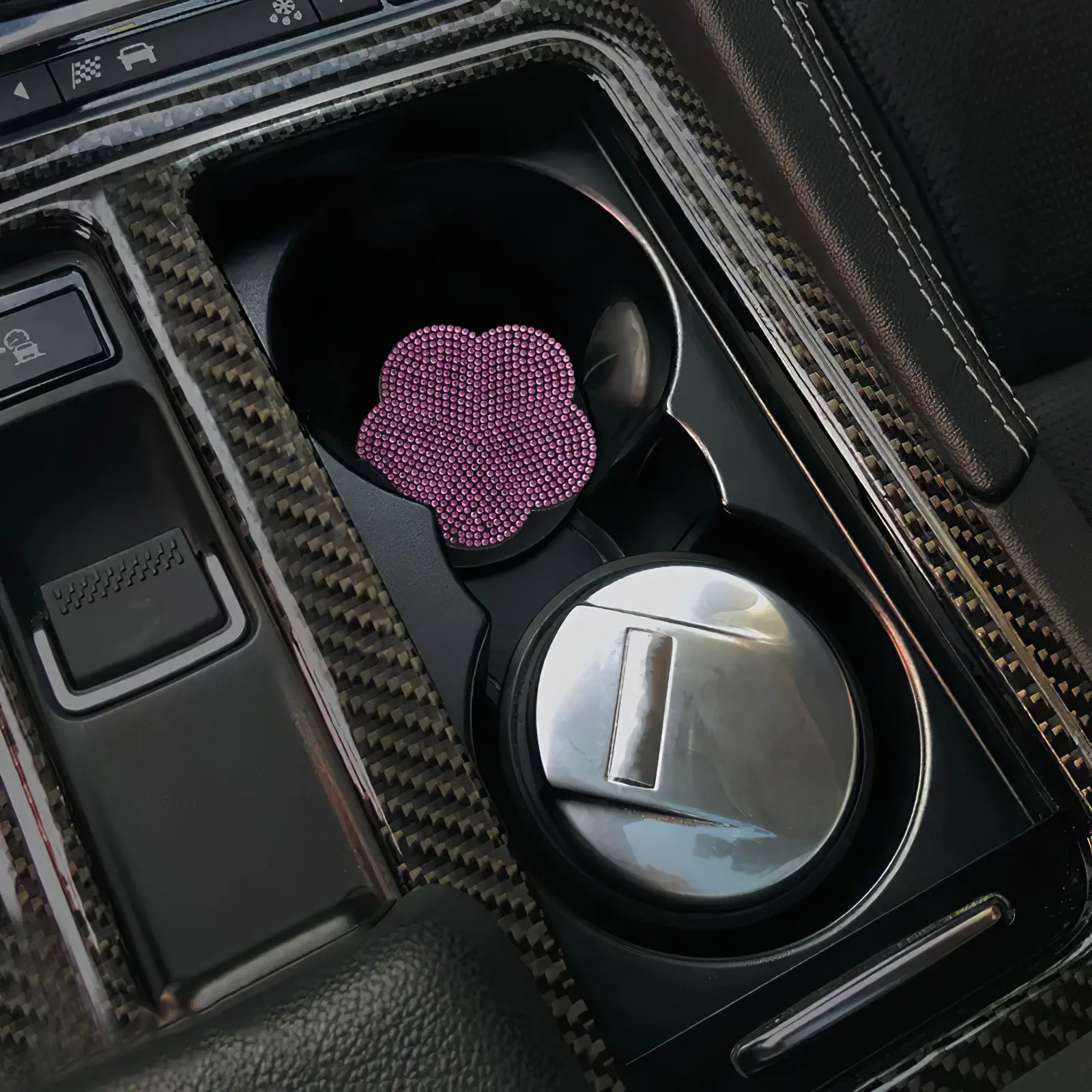 

Car Cup Pad Flower Shaped Silicone Anti-Slip Heat Resistant Tumbler Mat For Car Accessories Drink Holder