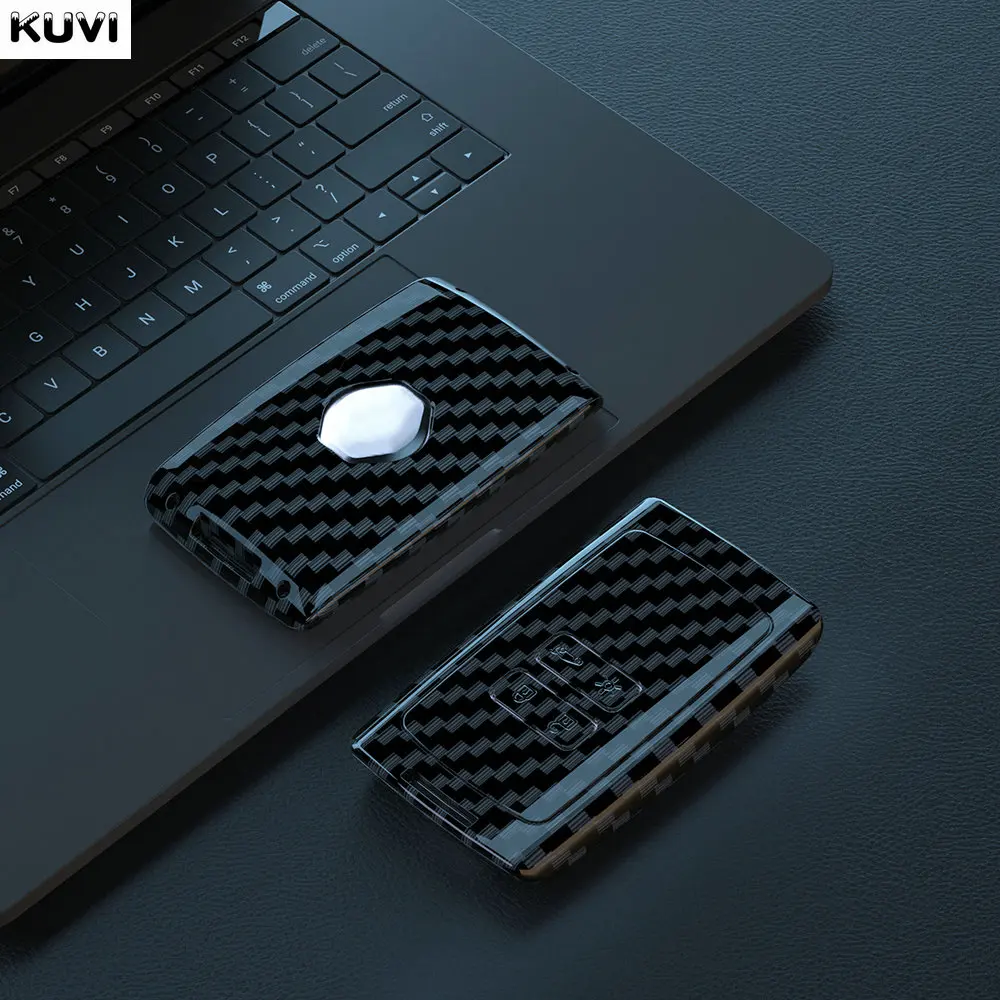 ABS Carbon Fiber Car Key Case Cover For Renault Koleos Captur Kadjar Megane Clio Scenic Talisman Arkana Zoe For Dacia Sandero