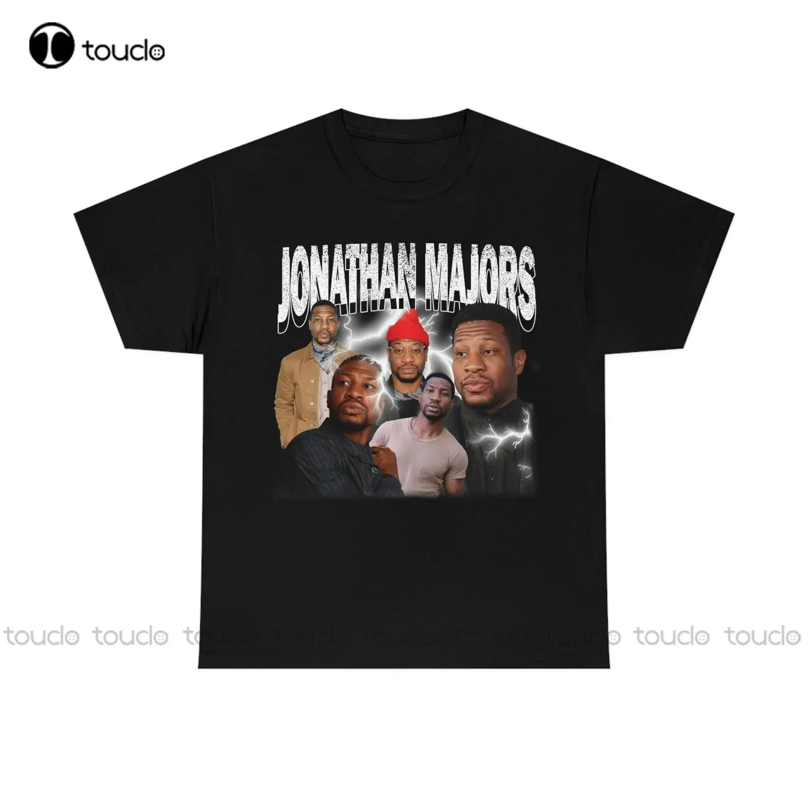 

Винтажная футболка Jonathan Majors, черные футболки для женщин, футболки унисекс с цифровой печатью на заказ для взрослых и подростков, футболки с принтом