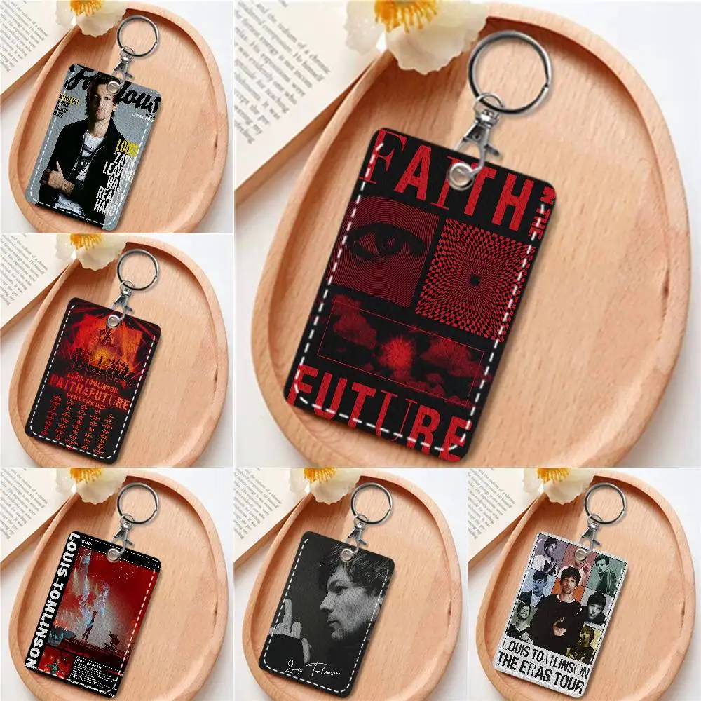 

Louis Faith In The Future T-Tomlinson Card Holde Applicable To Credit Cards Bus Card Soft Leather Rectangular Keychain