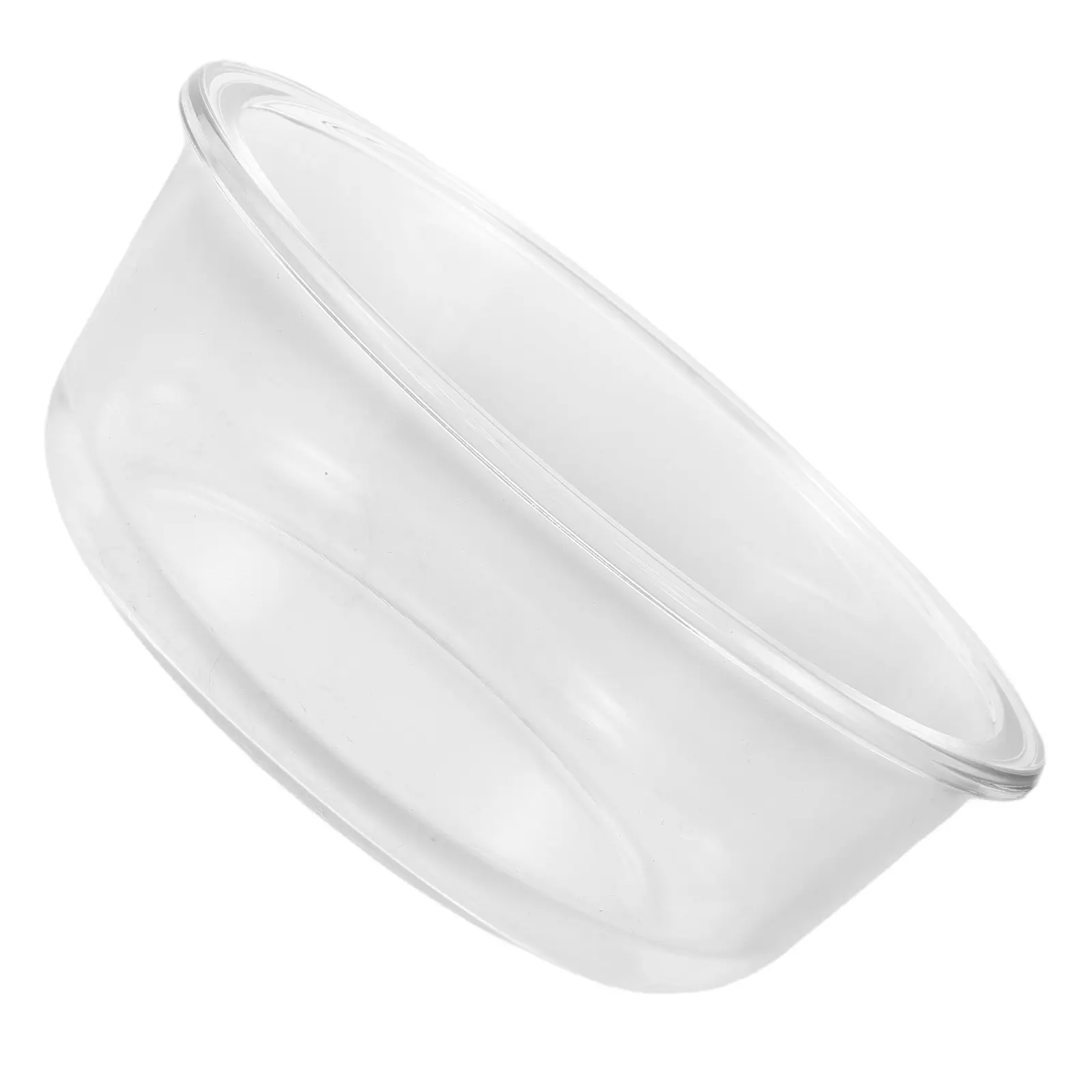 Assadeira de Vidro Funda e Redonda, Resistente ao Calor, para Assar, Fritadeira de Ar, Forno, Micro-ondas, Pratos de Queijo e Arroz, 5,9 Polegadas, 620Ml, Assadeira Pequena