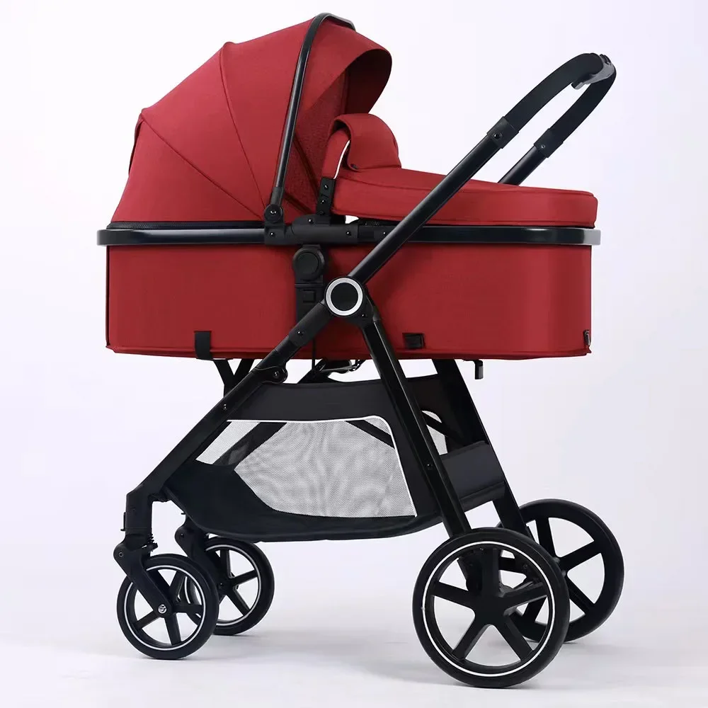 best selling 0-36 months high view two way pushing newborn infant baby stroller pram buggy 3 in 1 with carrycot carriage