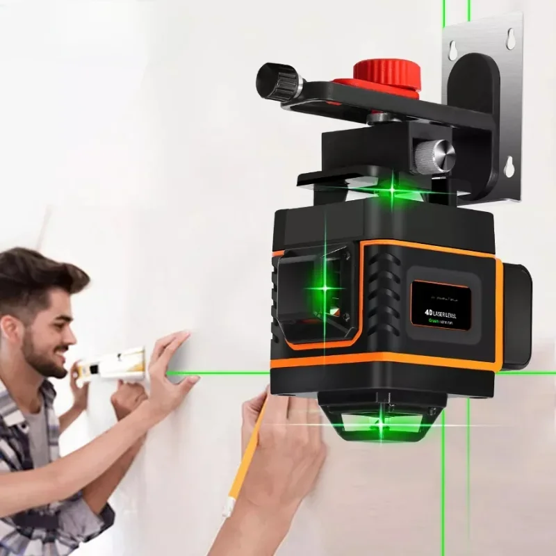 Factory 16 line wall and ground-level spirit level 4D all-around wall laser level