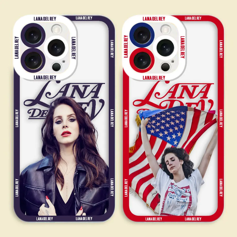Singer L-Lana Del Rey Clear Phone Case For VIVO V20 V21 V21E V23 V23E V25 V27 V27E V29E V30E V30 V40 V50 V60 Y02 Y03 Cover Case