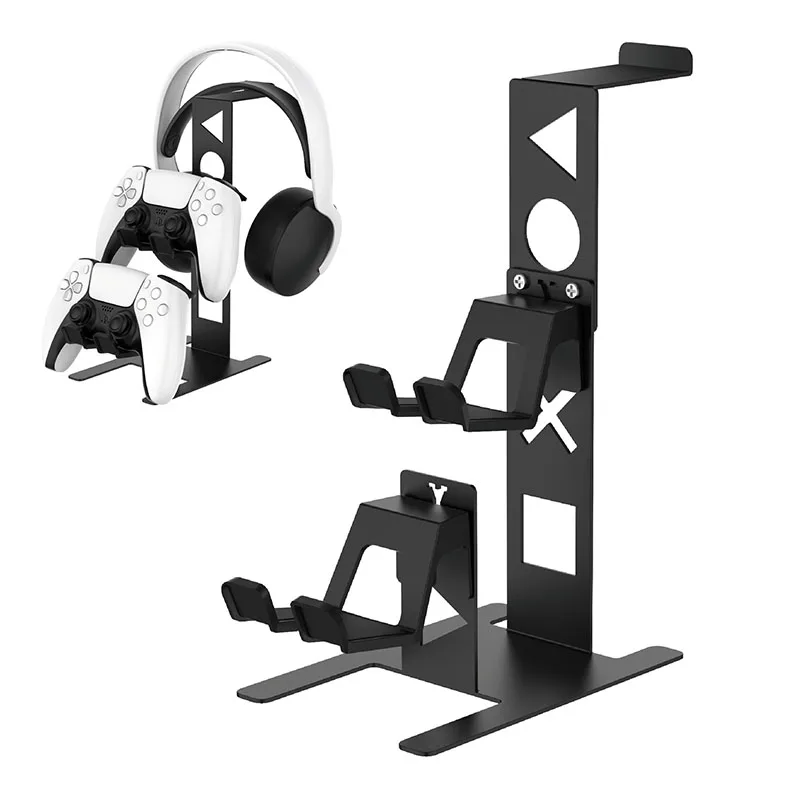 Modular Game Controller Headset Stand 3-Tier Gaming Holder Universal Gamepad Headphone Storage Rack for PS5 Xbox Switch