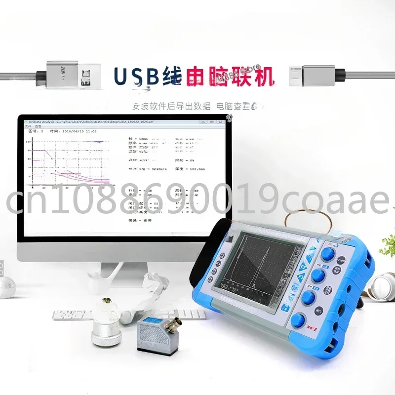 Ultrasonic flaw detector metal steel pipe weld casting defect crack bubble detection