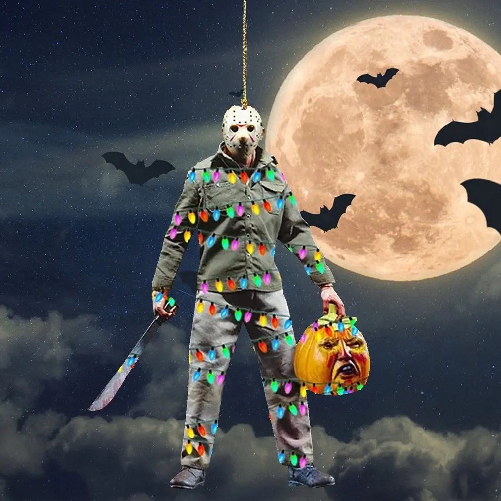 Hanging Ornaments Halloween Characters Acrylic Festive Atmosphere Layout Christmas Tree Decoration Pendant