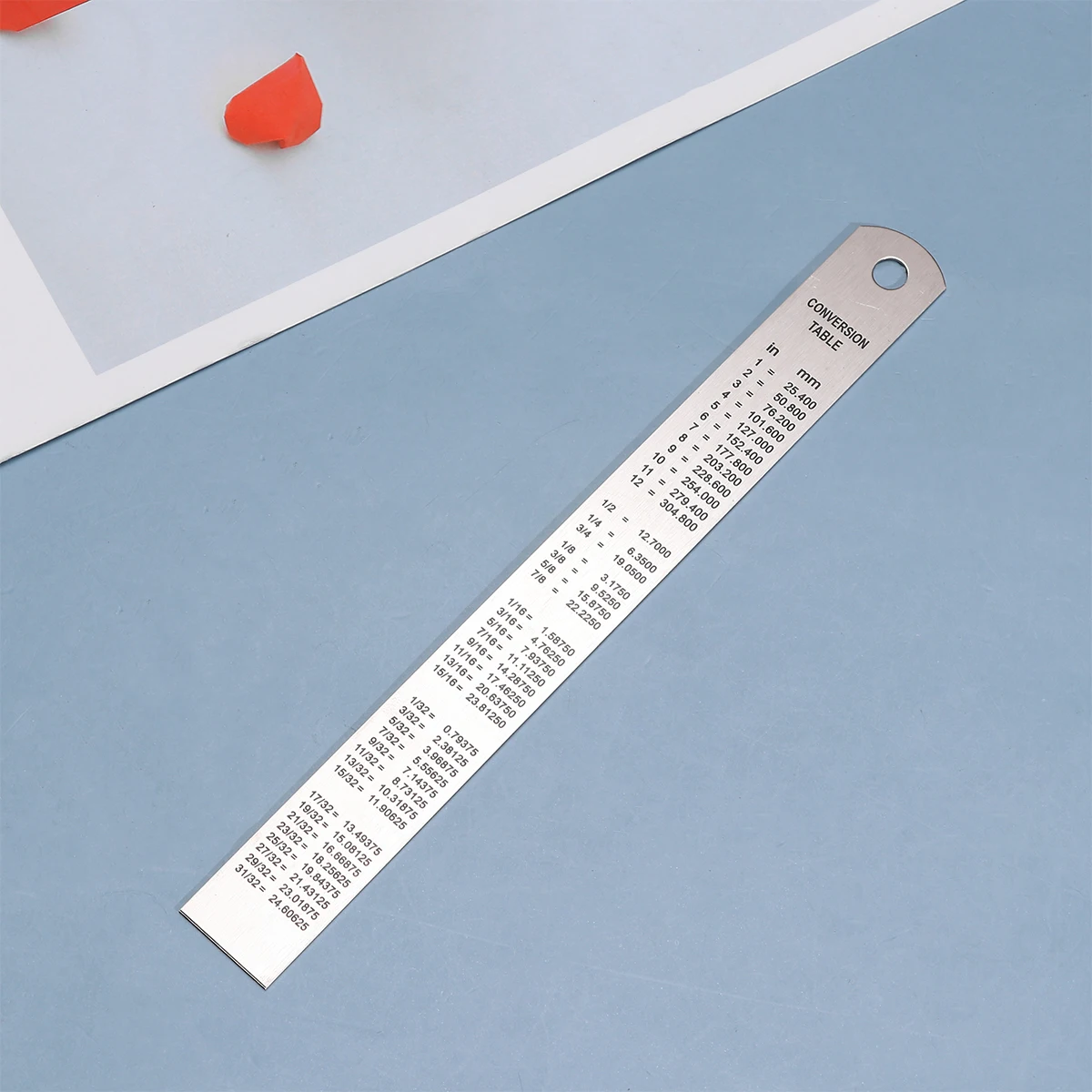 

4Pcs Stainless Steel Double Scale Ruler Small Compact Tools for Drawing Drafting School Students Teachers