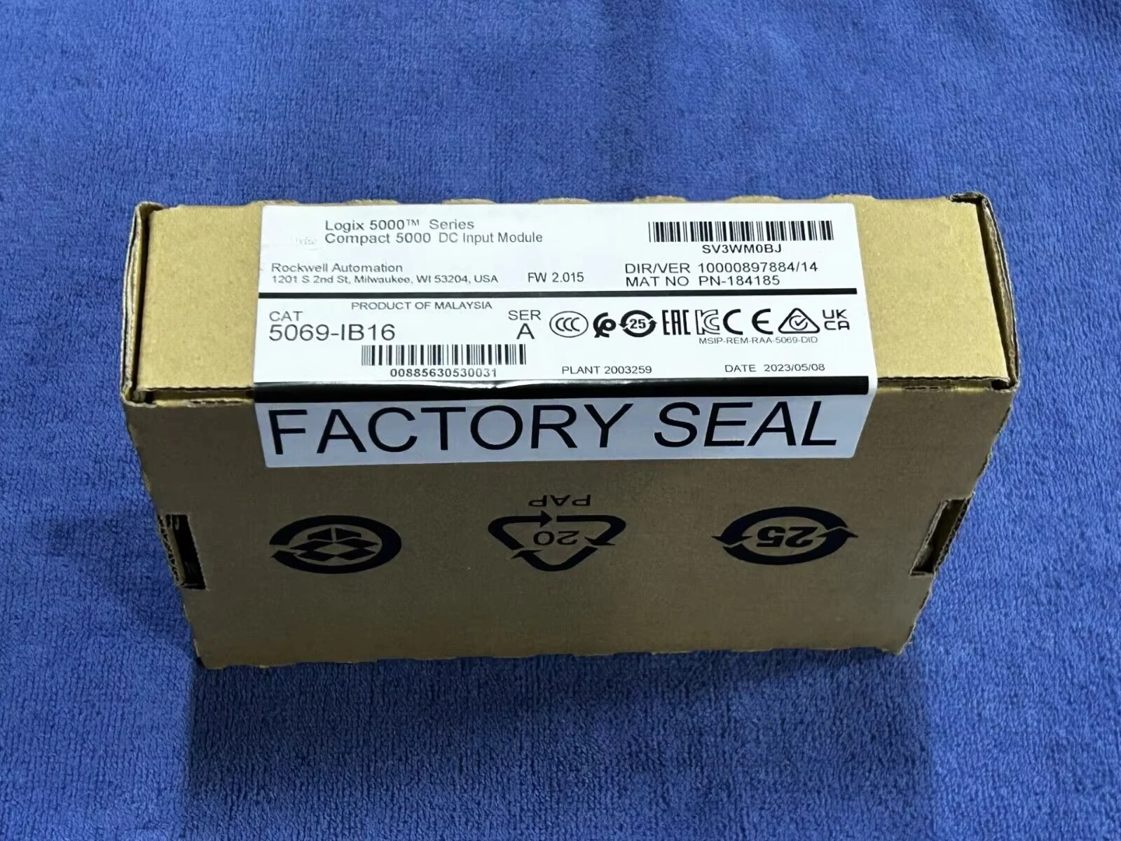 5069-IB16/A Módulo de entrada de E/S compacto 5000 DC (y-05)