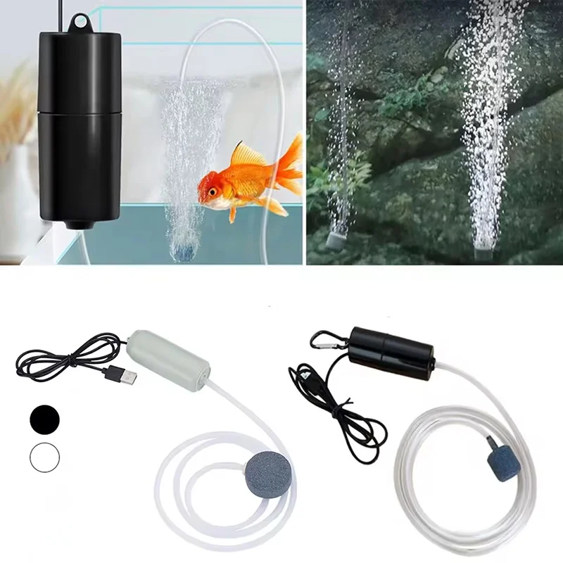USB Mini Aquarium Air Pump Silent Portable Fish Tank Oxygenator Aerator Air Compressor Aquarium Accessories For Small Fish Tank