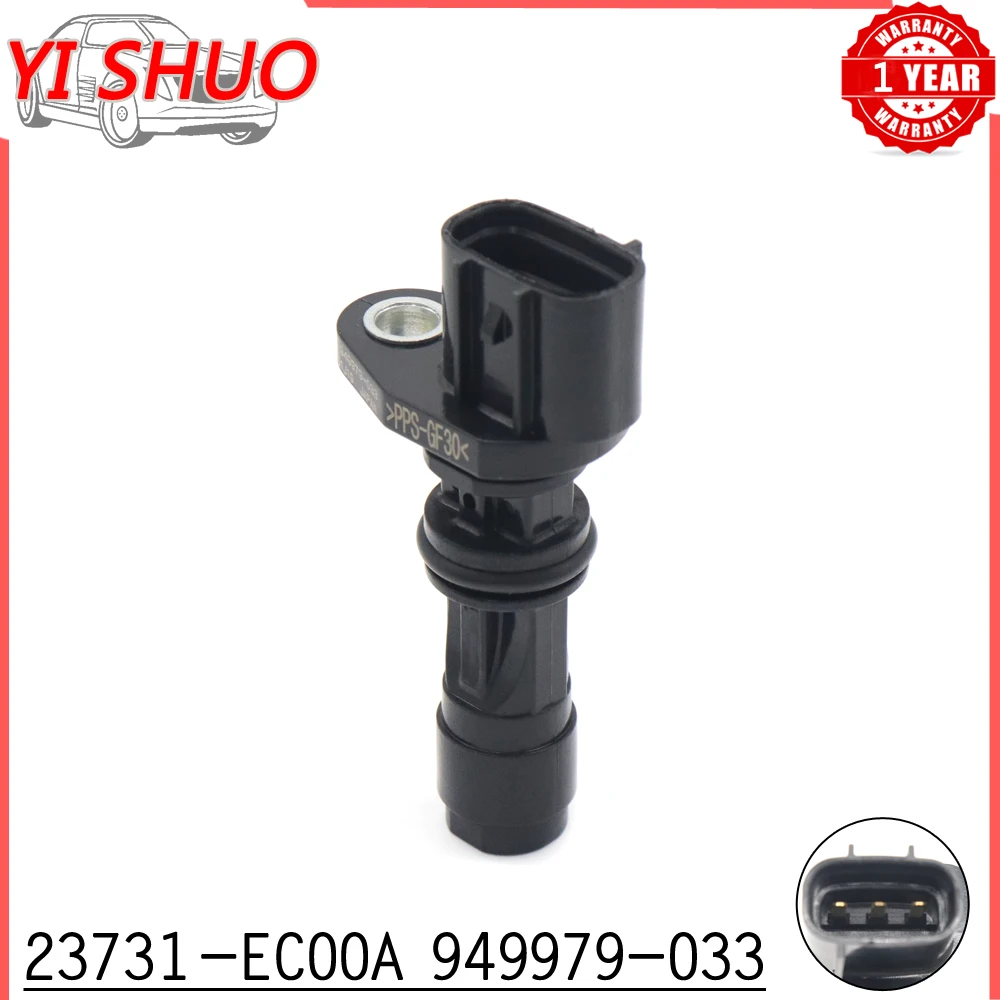 23731-EC00A 949979-033 Car Crankshaft Position Sensor CPS for Nissan ALMERA Navara Pathfinder X-TRAIL 2.2 2.5L YD25 DCi D40