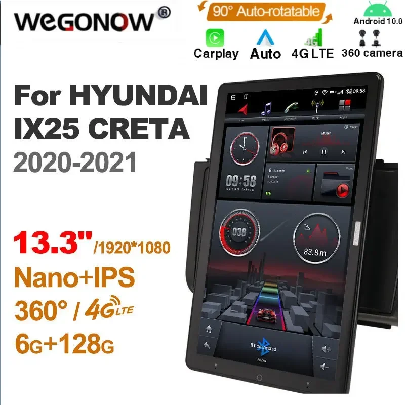 1920*1080 13.3'' Ownice Android10.0 Car Multimedia for HYUNDAI IX25 CRETA 2020-2021 Auto Radio Audio 4G LTE 360 Optical No DVD