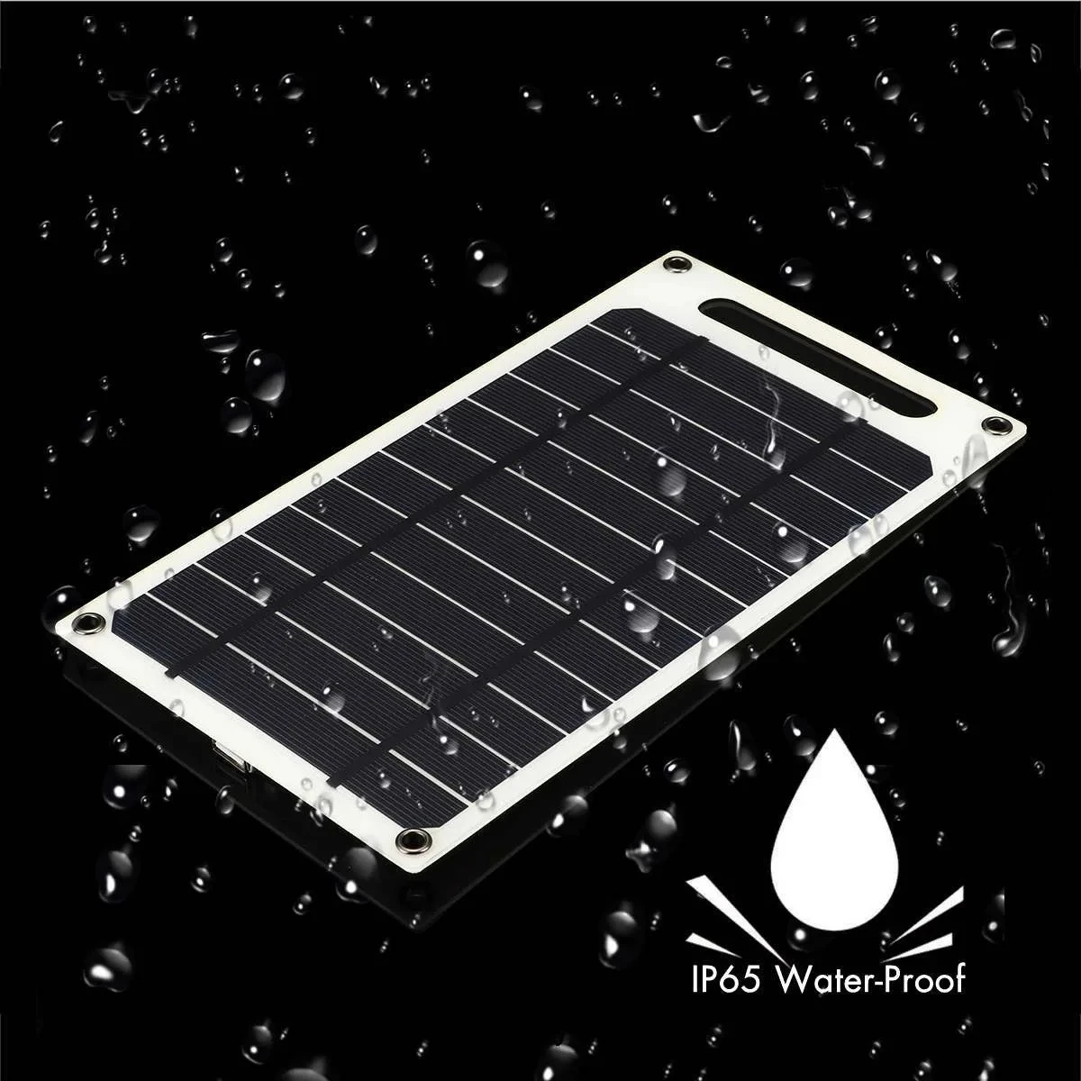 Solar Panel 30W With USB Waterproof Outdoor Hiking And Camping Portable Battery Mobile Phone Charging Bank Charging Panel 6.8V