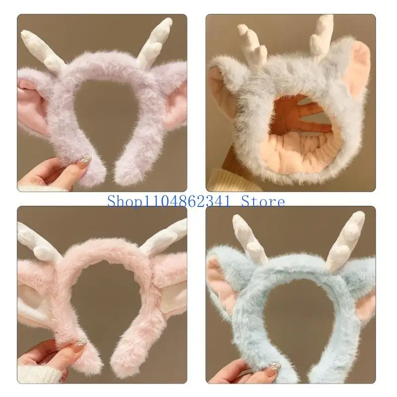 5asd Kids Hoorn Harige Hoofdband voor Party Halloween Hoofddeksels voor Muziekfestivals Photo Booth Props voor Meisjes Foto