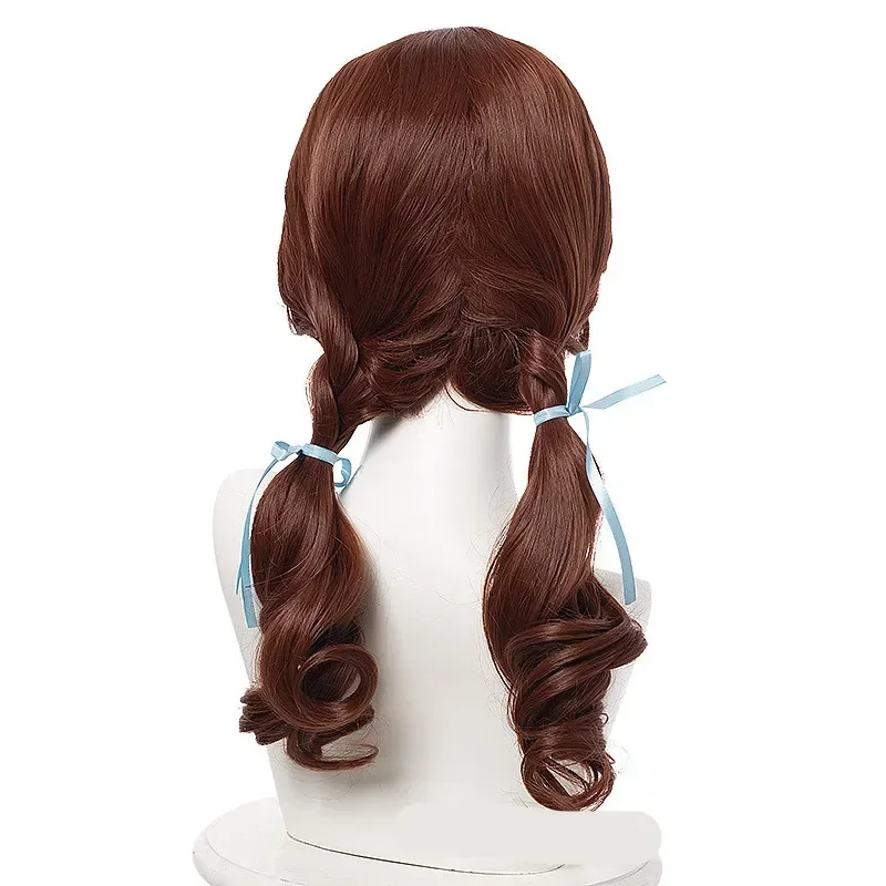 Halloween Women Wonderful Wizard OF Dorothy Brown wig DG girl Dorothy brown ponytails Styled hair wigs costumes