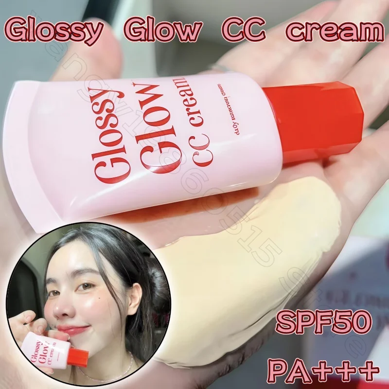 Thailand Glossy Glow Brightening Liquid Foundation Creamy Skin Sunscreen CC Cream/BB Cream Concealer Light and Thin Spf50++