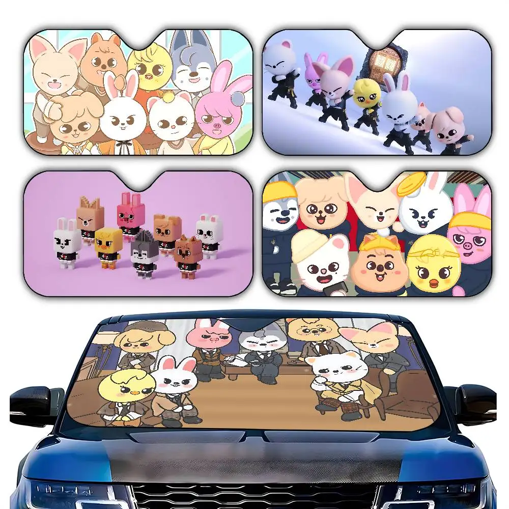

Cute I Love T-Skzoo-Es Car Sunshade Curtains Driving Car SunShade Windscreen Cover Shade Car UV Rays Sun Visor Protector