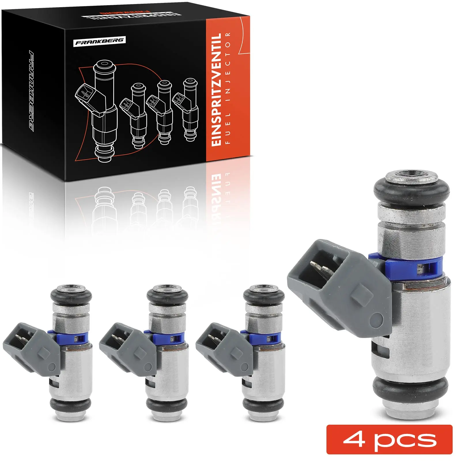 Frankberg 4x Injector Injectormondstuk voor Citroën Saxo Peugeot 106 II 71791207 FJ1072212B1 60657179 198499 IWP006