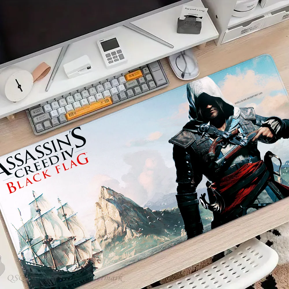 A-Assassins C-Creed Mousepad Mouse Mat Desk Mat With Pad Gaming Accessories Prime Gaming XXL Keyboard Pad Padding Mat