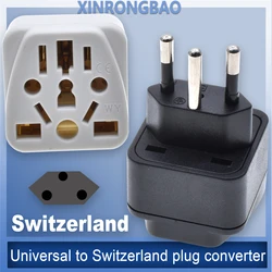 Uniwersalny 3pin szwajcarski Adapter wtyczka konwersji UK/US/EU/AU szwajcaria wtyczka podróżna typu J szwajcarski konwerter wtyczki wtyczka 10 a250v